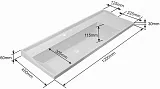 Раковина СаНта Сириус 120 см Sirius120 фото 6