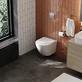 Унитаз подвесной Teymi Milana S W00078 подвесной безободковый с микролифтом фото 2