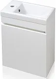 Тумба с раковиной Style Line Compact 40 подвесная белая фото 2