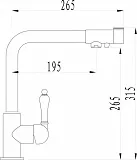 Смеситель ZorG Sanitary ZR 320 YF-33 для кухонной мойки фото 2