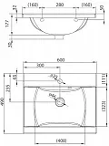 Раковина Ravak Classic 60 см XJD01160000 фото 4