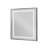 Зеркало BelBagno Kraft 90x80 SPC-KRAFT-900-800-SENS-NERO с подсветкой фото 1