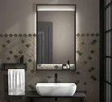 Зеркало Kerama Marazzi Plaza 60x100 PL.N.mi.P.60\BLK с подсветкой с полочкой фото 1