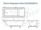 Ванна из искусственного камня Delice Diapason Ultra DLR330050-G фото 1