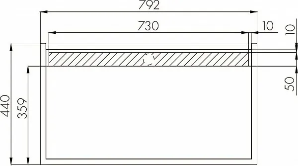 Столешница Акватон Лофт фабрик 80 1A243003LTDY0 фото 4