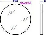 Зеркало Aqwella RM 60x60 RM0206BLK фото 3