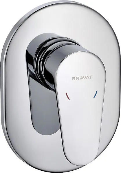 Смеситель Bravat Eler FB848238CP-RUS для душа с внутренней частью фото 1