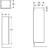 Шкаф-пенал Geberit Smyle Square 36x118 500.361.JR.1 фото 5