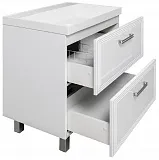 Мебель для ванной Runo Олимпия 80 напольная/подвесная правая фото 2