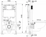 Инсталляция для унитаза Aquatek Slim INS-0000004 фото 2
