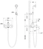 Смеситель для ванны с душем TIMO Arisa 5314/03Y фото 2