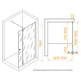 Душевая перегородка RGW Walk In 351005483-16 фото 5