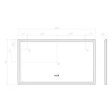 Зеркало Vigo Geometry Step 70x120 4630297361988 с подсветкой фото 7