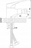 Смеситель Rossinka B B35-51 для биде фото 2