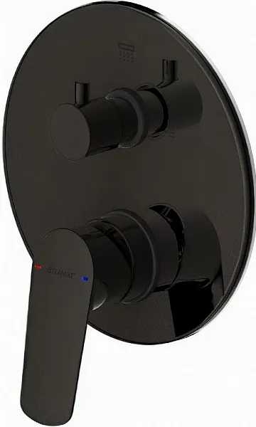 Смеситель Bravat Rhein PB8429564BW-2-ENG для ванны с душем фото 1