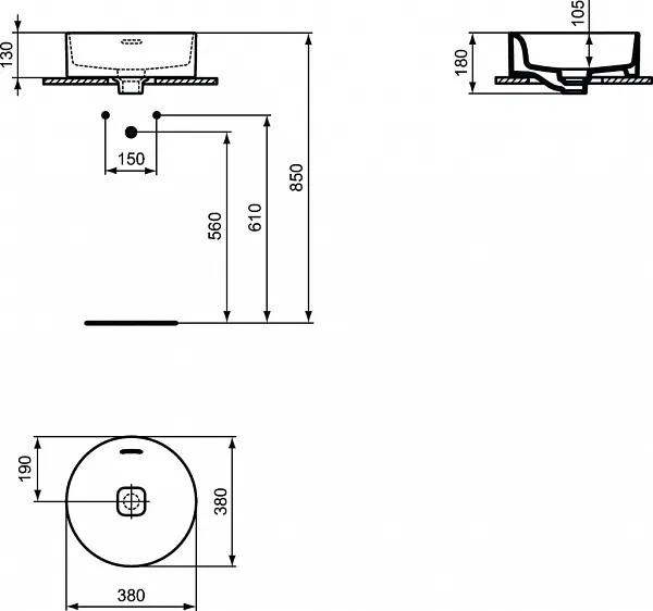 Раковина Ideal Standard Strada II 38 см T292901 фото 3