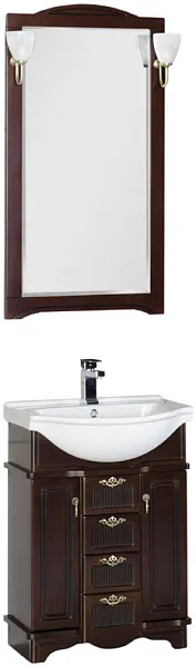 Зеркало Aquanet Луис 60 NEW темный орех фото 2