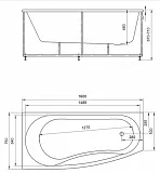 Акриловая ванна Aquatek Пандора 160x75 PAN160-0000038 левая фото 8