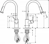 Смеситель Hansgrohe Talis M52 14877000 для кухонной мойки фото 12