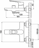 Смеситель Raiber Osdorf R2102 для ванны с душем фото 3