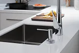 Смеситель Hansgrohe Metris M71 73801000 для кухонной мойки фото 8