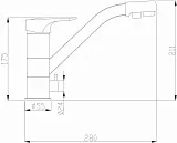 Смеситель Steel Hammer SH 321 BLACK BR для кухонной мойки фото 2
