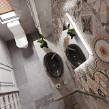 Зеркало Mixline Алон радиус 70x50 4620077046815 с подсветкой фото 4