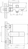 Смеситель Agger Brilliant A0310000 для ванны с душем фото 2