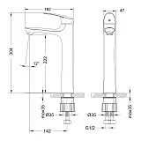 Смеситель Lemark Linara LM0409C для раковины фото 2