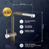 Смеситель для кухонной мойки PAINI Cox HD72566CR1KM фото 2