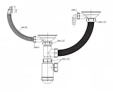 Сифон GranFest СНР 391-11-01 PROMO для кухонной мойки фото 2