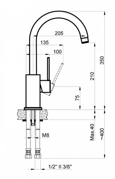 Смеситель Azario Tasco AZ-15164431 для кухонной мойки фото 2