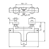 Смеситель для ванны с душем PAINI Nove 09CR111TH фото 6