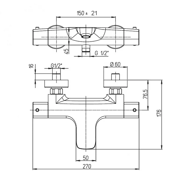 Смеситель для ванны с душем PAINI Nove 09CR111TH фото 6
