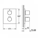 Термостат Grohe Grohtherm 3000 Cosmopolitan 19567000 для ванны с душем фото 2
