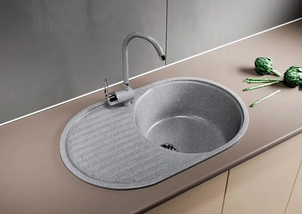 Кухонная мойка Mixline ML-GM16-310 Серая 525109 фото 4