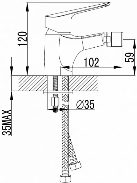 Смеситель Iddis Custo CUSSB00i04 для биде фото 7