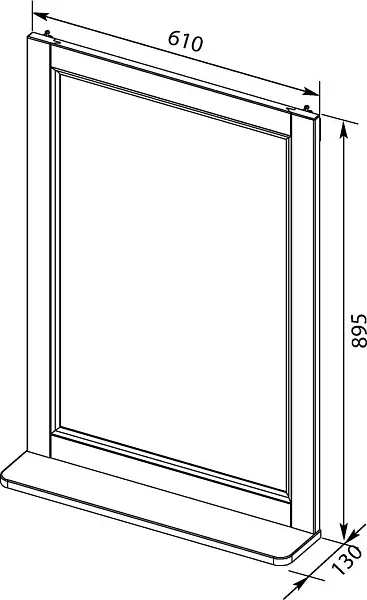 Мебель для ванной Aquanet Бостон М 60 подвесная или напольная белая матовая с раковиной из литьевого фото 12