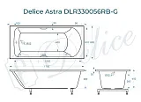 Ванна из искусственного камня Delice Astra DLR330056RB-G фото 1