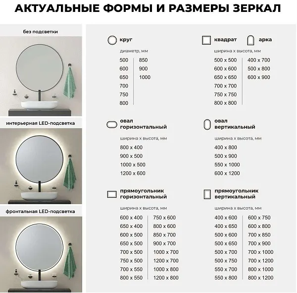 Зеркало Wellsee 7 Rays' Spectrum 90x50 см 172201610 c фронтальной подсветкой фото 6