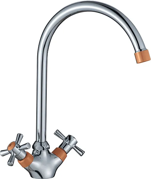 Смеситель Decoroom DR46 DR46028-Orange для кухонной мойки фото 1