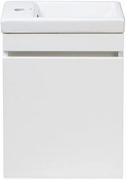 Тумба с раковиной Style Line Compact 40 подвесная белая фото 1