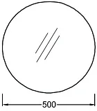 Зеркало Jacob Delafon Odeon Rive Gauche 50x50 EB1450-NF с подсветкой фото 3