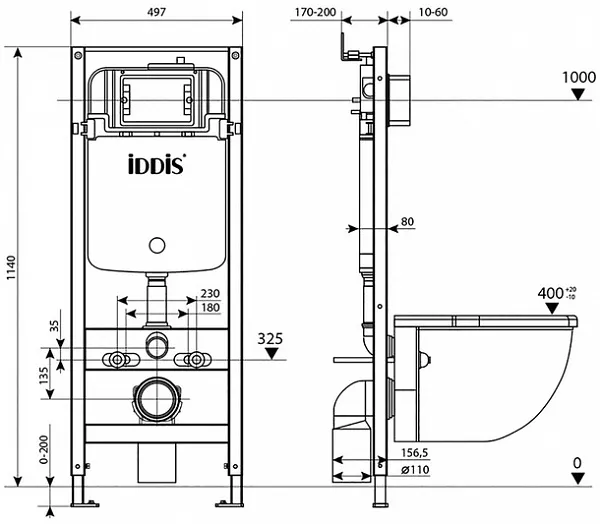 Инсталляция для унитаза Iddis Profix PRO0000i32 фото 4