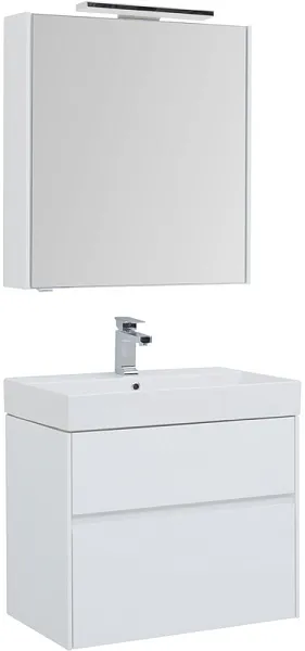 Тумба с раковиной Aquanet Бруклин 70 (00203959+Sanovit 198207) фото 3