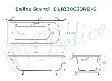 Ванна из искусственного камня Delice Scandi DLR330030RB-G фото 2