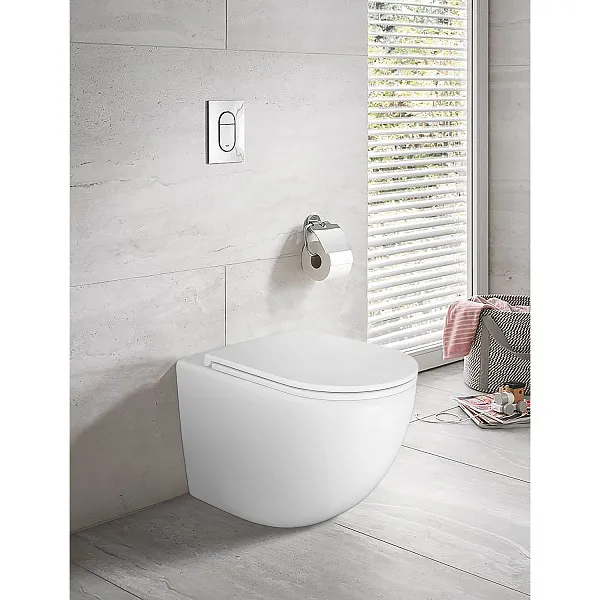 Унитаз Azario Grado AZ-2141D-UQ1 приставной безободковый с сиденьем микролифт фото 14