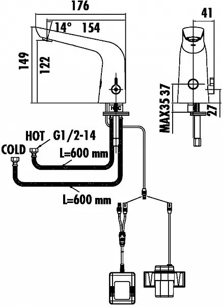Смеситель Creavit ES2570 для раковины фото 3