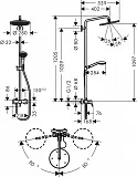 Душевая стойка Hansgrohe Croma Select S 26791000 фото 2