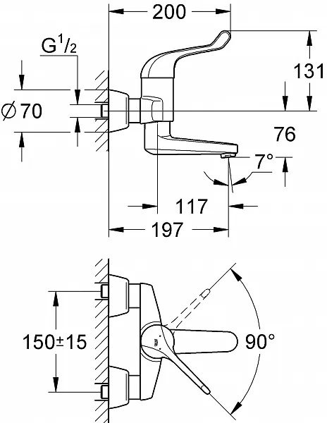 Смеситель Grohe Euroeco Special 32792000 для раковины фото 5